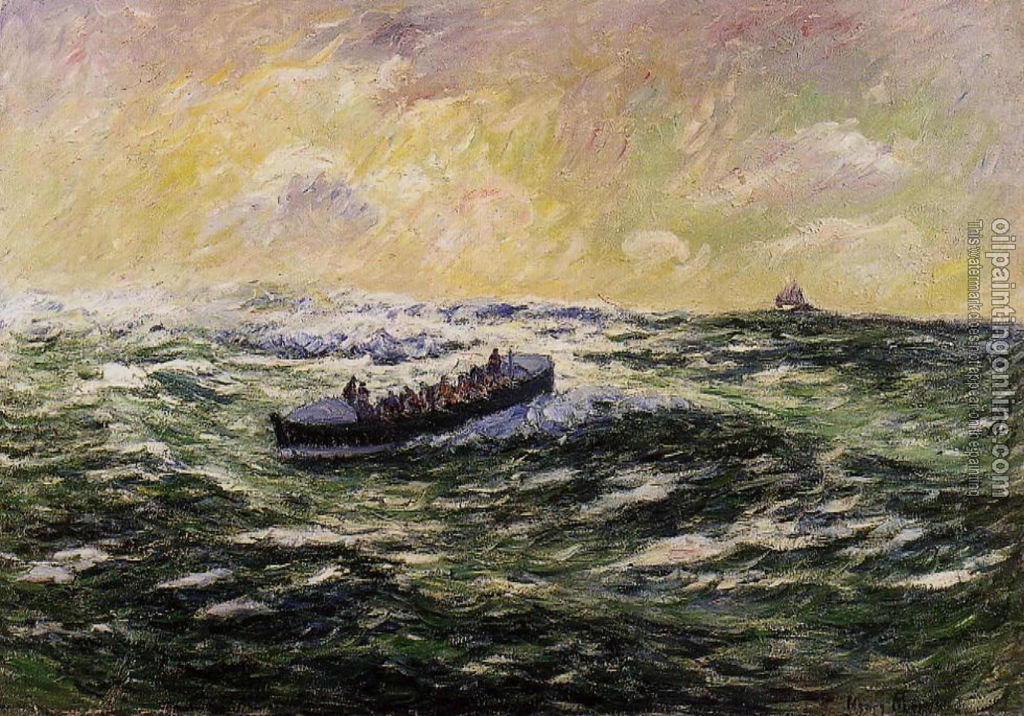 Moret, Henri - Lifeboat at Audierne